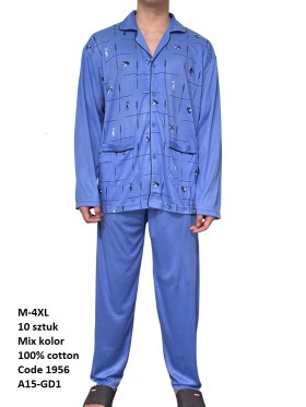 piżama MĘSKA, size m-4xl, paczka 10szt, mix kolor