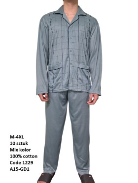 piżama MĘSKA, size m-4xl, paczka 10szt, mix kolor