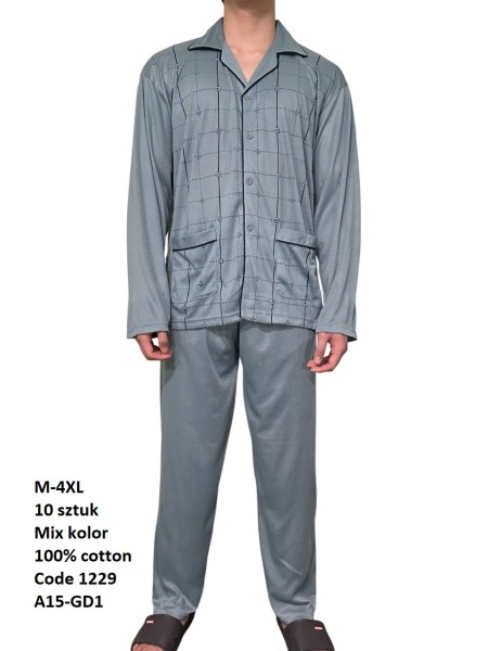 piżama MĘSKA, size m-4xl, paczka 10szt, mix kolor