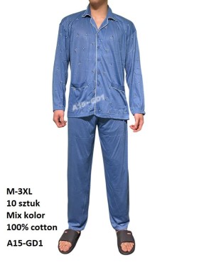 piżama MĘSKA, size m-3xl, paczka 10szt, mix kolor