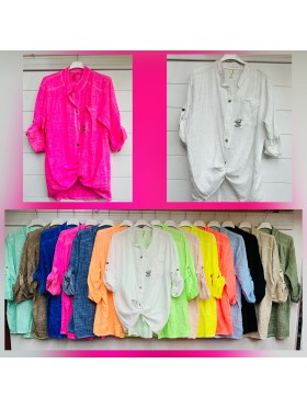 Koszule damskie wloskie, size uni , paczka 6szt,mix kolor