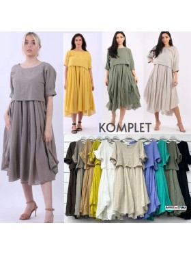 Komplety damskie Włoski , size uni, paczka 6szt, mix kolor