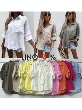 Koszule damskie Włoski ,size uni, paczka 6szt mix kolor