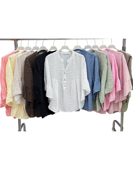 Koszule damskie wloskie, size uni , paczka 6szt,mix kolor