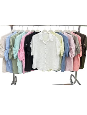 Koszule damskie wloskie, size uni , paczka 6szt,mix kolor