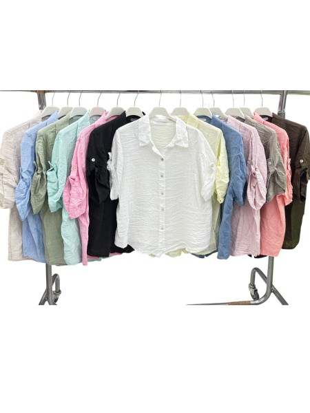 Koszule damskie wloskie, size uni , paczka 6szt,mix kolor