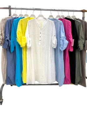 Sukienki damskie wloskie, size uni , paczka 6szt,mix kolor