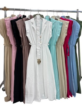 Sukienki damskie wloskie, size uni , paczka 6szt,mix kolor