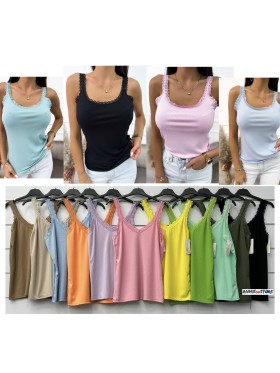 Bluzki damskie Włoskie , Size uni,paczka 6szt,mix kolor