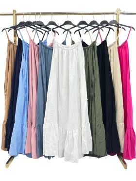 Sukienki damskie wloskie, size uni , paczka 6szt,mix kolor