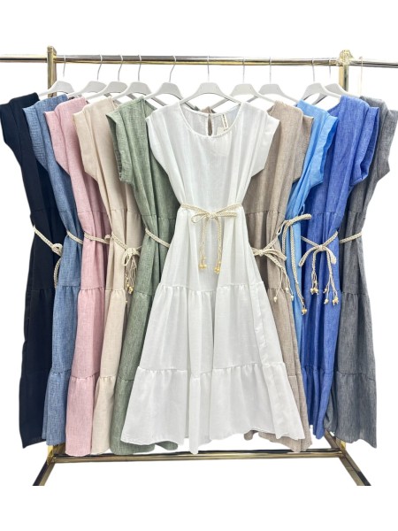 Sukienki damskie wloskie, size uni , paczka 6szt,mix kolor