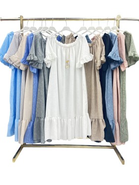 Sukienki damskie wloskie, size uni , paczka 6szt,mix kolor