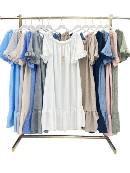 Sukienki damskie wloskie, size uni , paczka 6szt,mix kolor