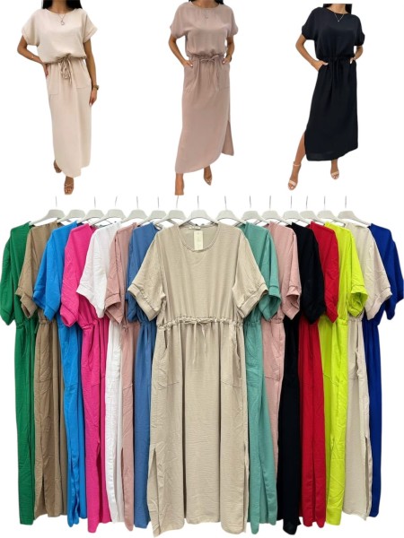 Sukienki damskie wloskie, size uni , paczka 6szt,mix kolor