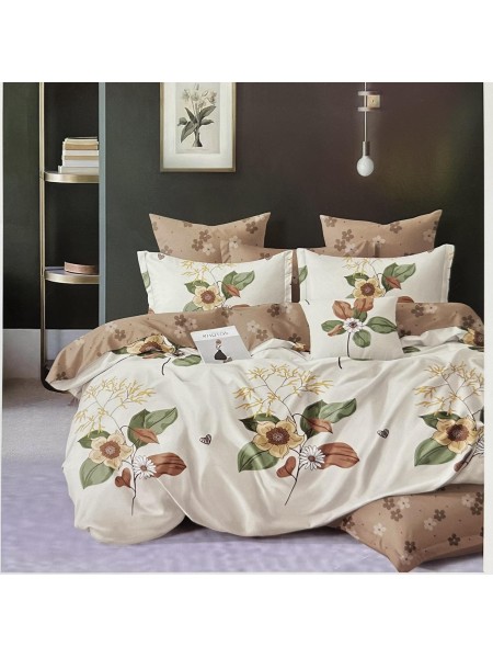 Komplet pościeli 3D 100% satyna - bawełna 3 Częściowy Rozmiar : 200/220cm
