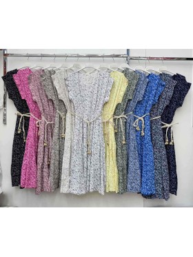 Sukienki damskie Włoski ,size uni  ,paczka 6szt mix kolor