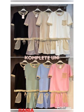 Komplety damskie Włoski , size uni, paczka 6szt, mix kolor