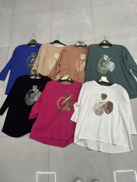 Bluzki  damskie Tureckie, size uni , paczka 10szt,mix kolor