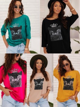 Bluzki  damskie Tureckie, size uni , paczka 10szt,mix kolor