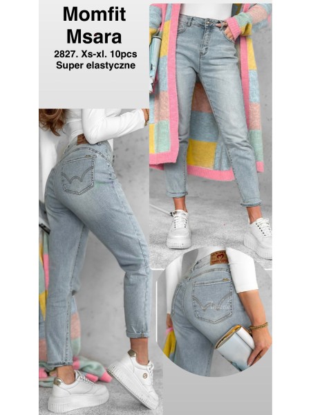 Jeansy damskie M'sara, size XS-XL, paczka 10szt,
