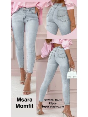 Jeansy damskie M'sara, size XS-XL, paczka 12szt,
