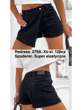 Spódnica krótka jeansowa damska , size xs-xl, paczka 12szt,