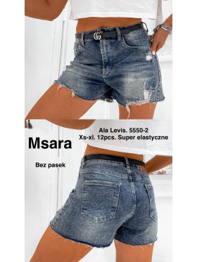 Spodenki jeansowe damskie M'sara , size xs-xl, paczka 12szt,