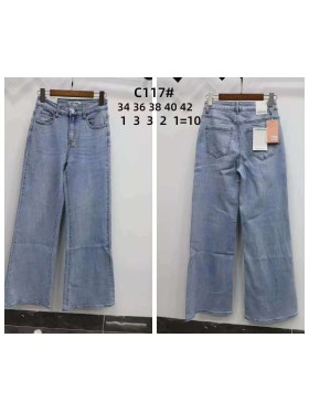 Jeansy damskie , size 34-42, paczka 10szt,