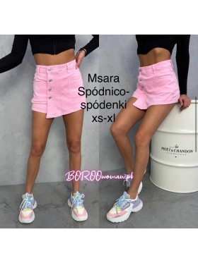 Spódnica krótka jeansowa damska M'sara , size xs-xl, paczka 10szt,