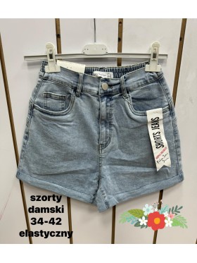 Spodenki jeansowe damskie  , size 34-42, paczka 10szt,