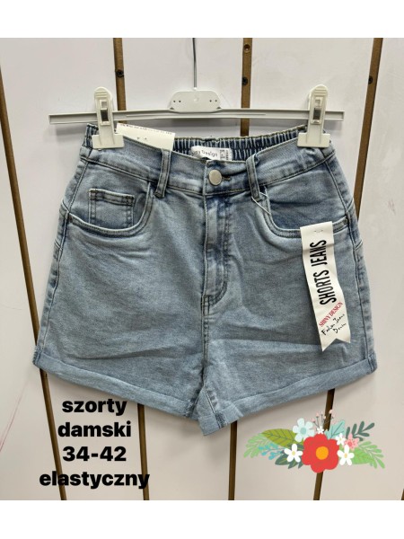 Spodenki jeansowe damskie  , size 34-42, paczka 10szt,