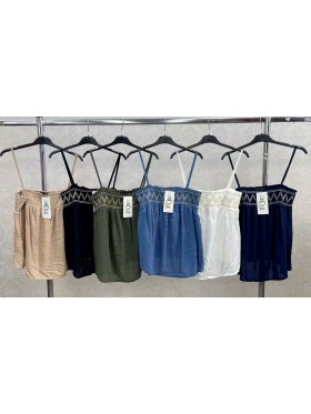 Bluzki damskie wloskie, size uni, paczka 6szt, mix kolor