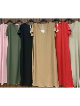 Sukienki damskie wloskie, size uni duzy, paczka 6szt, mix kolor