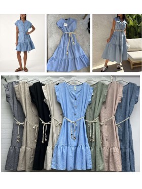 Sukienki damskie wloskie, size uni, paczka 6szt, mix kolor