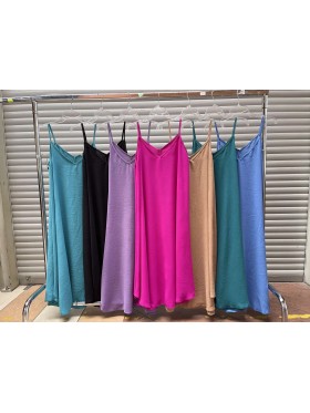 Sukienki damskie polskie, size uni, paczka 6szt, mix kolor