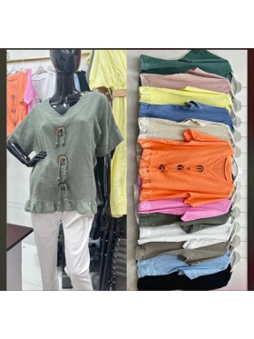 Bluzki damskie , size uni, paczka 6szt, mix kolor