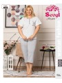 Piżama  damskie tureckie , size 2xl-4xl, paczka 12szt, 1kolor
