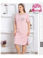 Koszule nocne damskie tureckie , size 2xl-4xl, paczka 12szt, 1kolor