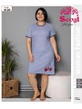 Koszule nocne damskie tureckie , size 2xl-4xl, paczka 12szt, 1kolor