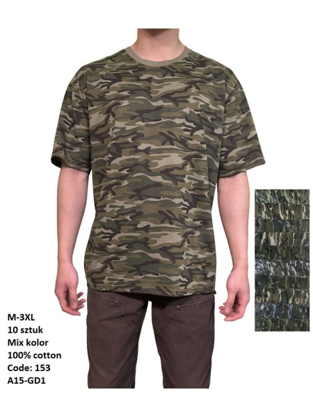 Bluzki MĘSKA , size m-3xl, paczka 10szt, mix kolor