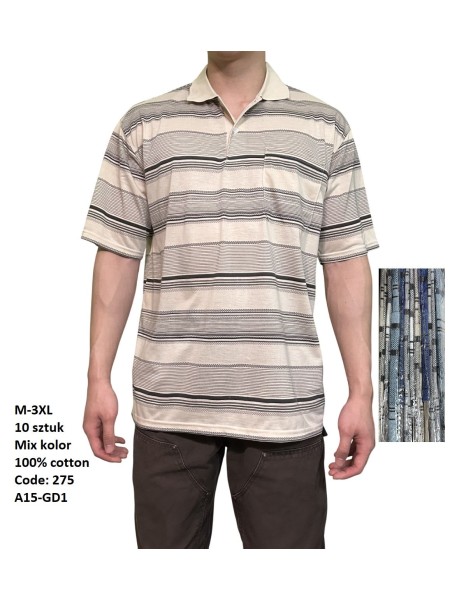 Bluzki MĘSKA , size m-3xl, paczka 10szt, mix kolor