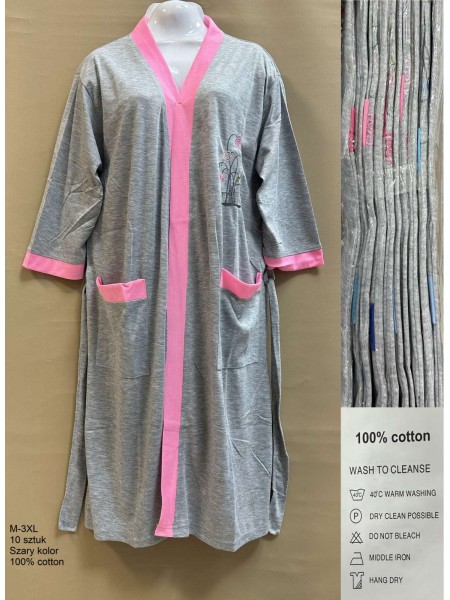 Szlafrok damskie, size m-3xl, paczka 10szt, 1kolor