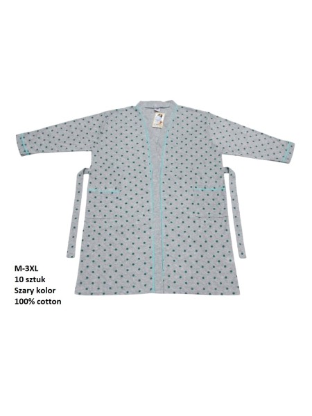 Szlafrok damskie, size m-3xl, paczka 10szt, 1kolor