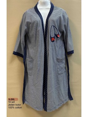 Szlafrok damskie, size s-2xl, paczka 10szt, 1kolor