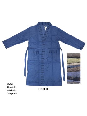 Szlafrok MĘSKA, size m-3xl, paczka 10szt, mix kolor