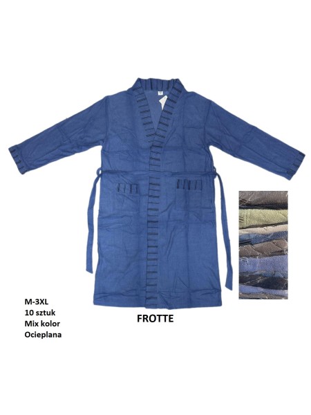 Szlafrok MĘSKA, size m-3xl, paczka 10szt, mix kolor
