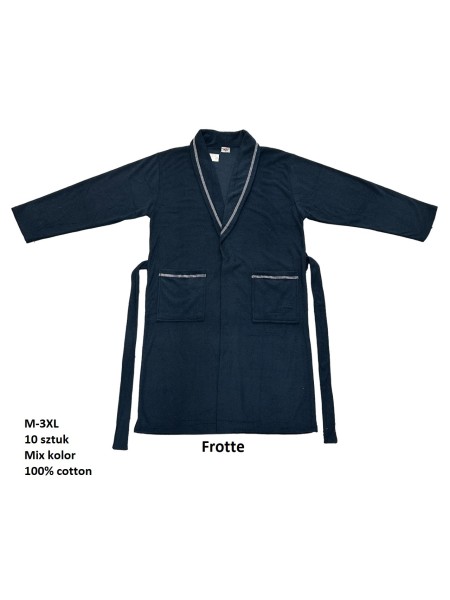 Szlafrok MĘSKA, size m-3xl, paczka 10szt, mix kolor