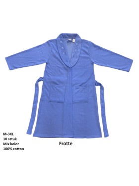 Szlafrok damskie, size m-3xl, paczka 10szt, mix kolor