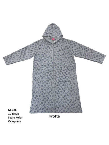 Szlafrok damskie, size m-3xl, paczka 10szt, 1kolor