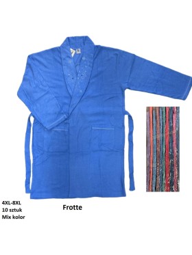 Szlafrok damskie, size 4xl-8xl, paczka 10szt, mix kolor